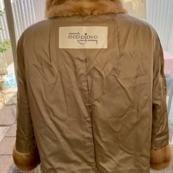 VTG Revillon Blond Mink Jacket Sincerely Jenny Gidding 50s 60s SZ L Red Carpet - Picture 8 of 13